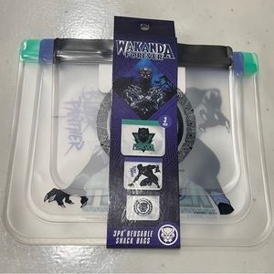 Wakanda 3 pack reusable snack bags